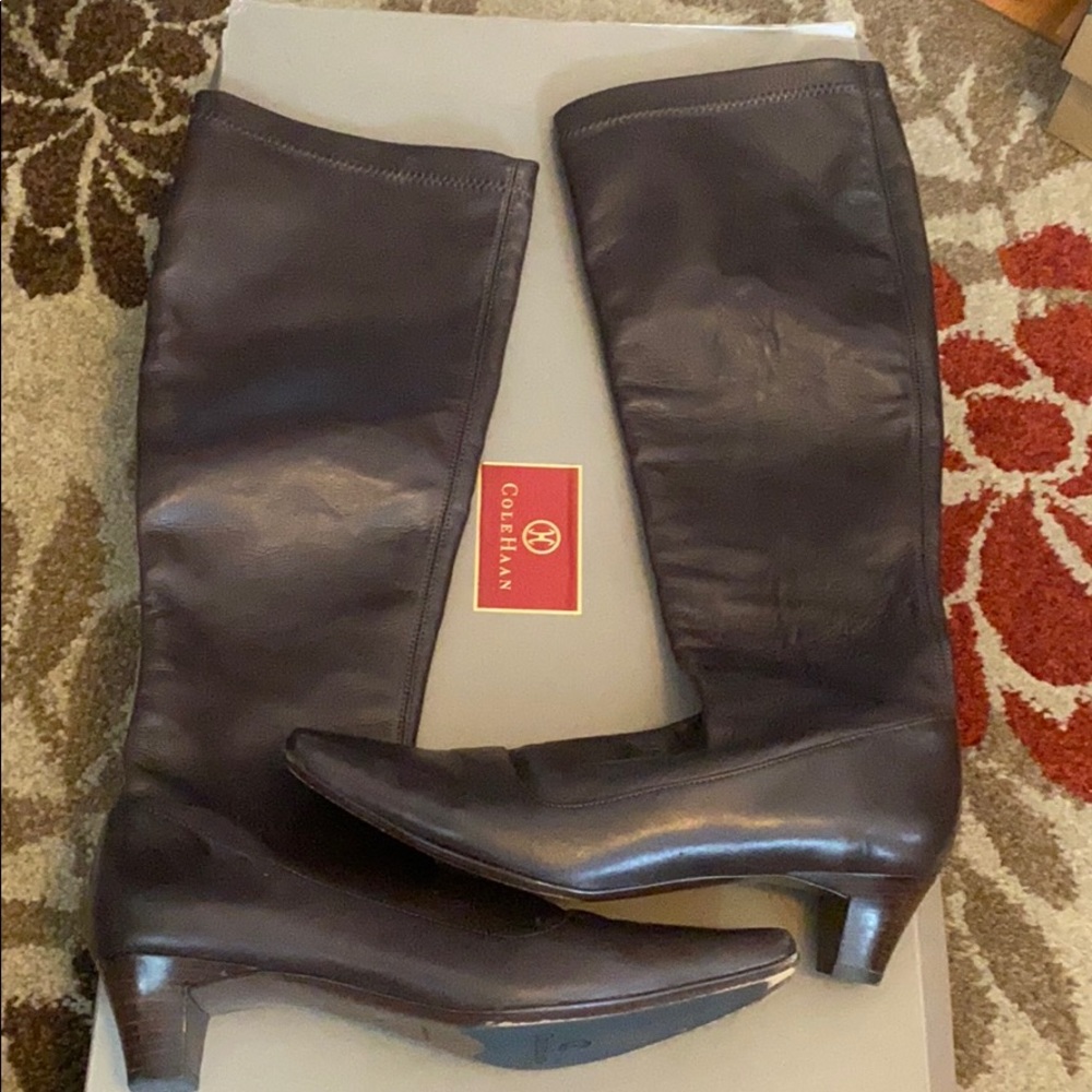 Cole Haan dark chocolate boots - Picture 2 of 8